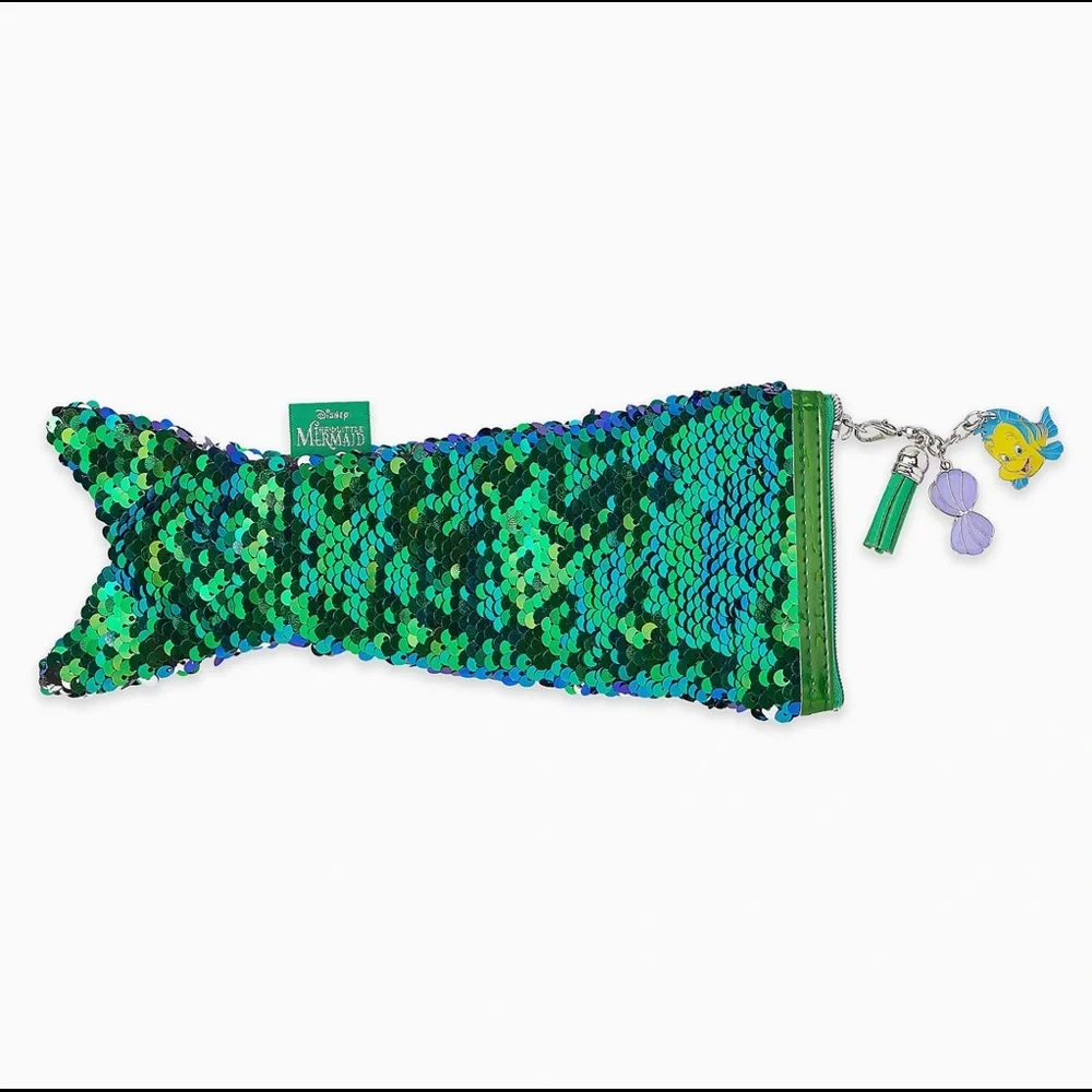 Disney The Little Mermaid Sequins Mermaid Tail Pencil Case
